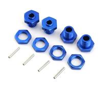 RC Repairs Parts For Arrma 3S 1/8 For Typhon 4x4 3S For Blx For Typhon 4x4 550 For Mega Metal 17mm Wheel Hex Hub Adapter With Nut Replacement RC Car Upgrade Parts(Blue)