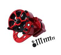 RC Repairs Parts For Axial For SCX10 1/10 Replacement All Metal Reverse Transmission Middle Gearbox With Motor Gear RC Crawler Car Parts Accessories(Red)