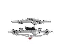 Rc Repairs Parts For Axial For Wraith For Rock For Racer 90018 90045 RR10 90048 90053 1/10 RC Cars Complete Aluminum Alloy Front Rear Axle(Silver)