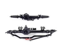 Rc Repairs Parts For Axial For Wraith For Rock For Racer 90018 90045 RR10 90048 90053 1/10 RC Cars Complete Aluminum Alloy Front Rear Axle(Black)