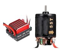 RC Repairs Parts For Axial SCX10 AXI03007 90046 For Traxxas For TRX4 For TRX6 D90 1/10 60A Brushed ESC 540 Brushed Motor 13T 21T 35T 45T 55T 80T RC Crawler Parts(55t)