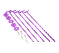 RC Repairs Parts For Chassis On Off Road Car 1/8 1/10 5pcs RC Tires Wheels Holder For Hobby Model Accessory Collect Your Conveniently Parts(Purple)