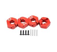 RC Repairs Parts For Tamiya For HSP For HPI For Traxxas For Slash For Axial For SCX10 D90 5/6/7/8/9/10/11/12mm 1/10 Adapter Hex 12mm Drive Hub Pin Screws RC Auto Truck Parts(Red,5mm)
