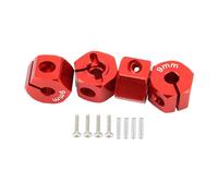 RC Repairs Parts For Tamiya For HSP For HPI For Traxxas For Slash For Axial For SCX10 D90 5/6/7/8/9/10/11/12mm 1/10 Adapter Hex 12mm Drive Hub Pin Screws RC Auto Truck Parts(Red,9mm)