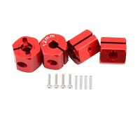 RC Repairs Parts For Tamiya For HSP For HPI For Traxxas For Slash For Axial For SCX10 D90 5/6/7/8/9/10/11/12mm 1/10 Adapter Hex 12mm Drive Hub Pin Screws RC Auto Truck Parts(Red,12mm)