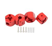 RC Repairs Parts For Tamiya For HSP For HPI For Traxxas For Slash For Axial For SCX10 D90 5/6/7/8/9/10/11/12mm 1/10 Adapter Hex 12mm Drive Hub Pin Screws RC Auto Truck Parts(Red,10mm)
