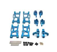 Rc Repairs Parts For WLtoys 124008 For Riaario For JJRC C8803 1/14 1/12 Metal Upgraded Replacement Parts Set RC Car Accessories Upgrade Repair(Blue)