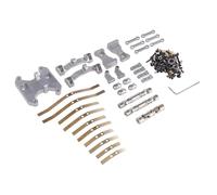 Rc Repairs Parts For WPL B16 B36 1/16 RC Car Metal Balance Chassis Board Seesaw For Spring Plate Drive Shaft Upgrade Parts Modified Accessories(Silver)