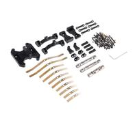 Rc Repairs Parts For WPL B16 B36 1/16 RC Car Metal Balance Chassis Board Seesaw For Spring Plate Drive Shaft Upgrade Parts Modified Accessories(Black)
