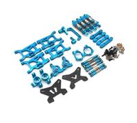 Rc Repairs Parts For ZD For Racing MT16 BX12 X12S JIUSI MT14R PT14R For Gladiator 1/14 Remote Control Car Vulnerable 10-piece Set Metal Parts Upgrade Repair(SKY BLUE)