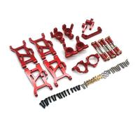 Rc Repairs Parts For ZD For Racing MT16 BX12 X12S JIUSI MT14R PT14R For Gladiator 1/14 Remote Control Car For Swing Arm Steering Cup 7-piece Set(Red)