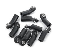 Rc Replacement Parts For 1/10 RC Crawler Car Parts M4 Black Plastic Steering Linkage Pivot Link Rod End Width Balls Joint Head Modification Car Accessories(Size 3)