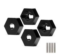 RC Replacement Parts For Arrma BIG For ROCK For Granite 1/10 1/8 RC Car 3S 14mm Wheel Hex Hub Adapter 4Pcs AR310779 AR310871(Black)