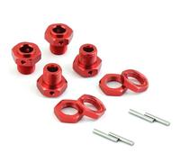 Rc Replacement Parts For Arrma For Kraton For Outcast 4s 1/8 17mm Metal Wheel Hex Hub Upgrades Rc Repair Modify Upgrade Parts Accessories(Red)