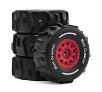 RC Replacement Parts For Arrma For Mojave For Grom 1/16 4pcs 72mm Short Course Truck Sand Tire RC Car Upgrade Parts Accessories(Red,TypeA)