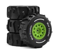 RC Replacement Parts For Arrma For Mojave For Grom 1/16 4pcs 72mm Short Course Truck Sand Tire RC Car Upgrade Parts Accessories(Green,TypeA)