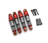 RC Replacement Parts For FMS FCX24M D90 D110 1/24 First Generation For Discovery Of For Range For Rover Metal Parts Hydraulic Shock Absorber Spare(Red)