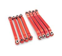 Rc Replacement Parts For MN D90 D91 D96 D99 D99S For MN90 1/12 Metal For Chassis Pull Rods Link Suspension Tie Rod Replacement Accessories RC Car Upgrade Parts(Red,Size 1)