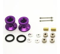 Rc Replacement Parts For Tamiya For Mini 4WD Double Aluminum Rollers 15418 Double Aluminum Rollers W/Rubber Rings For Custom Rc Parts(PURPLE)