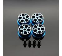 Rc Replacement Parts For Tamiya Middle Diameter20.5mm Lightweight Wheels Self-made Parts For MINI 4WD Colored Wheel Aluminum Disc RC Accessories(Blue)