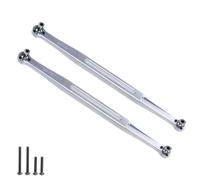 RC Replacement Parts For TRAXXAS 1/5 For X-MAXX For WideMaxx 8S For XRT 1/6 2pcs Metal Toe Links 202.5mm Link Rod Linkage 7897 RC Car Upgrade Parts(Silver)