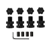 Rc Replacement Parts For Traxxas For Maxx 1/10 Metal 17mm Splined Wheel Hex Hub Extended Adapter 8956 Replacement RC Car Accessories RC Car Upgrade Parts(Black)