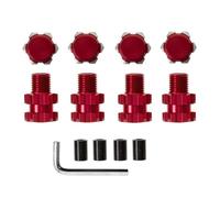 RC Replacement Parts For Traxxas For Maxx 8956 1/10 Metal 17mm Splined Wheel Hex Hub Extended Adapter RC Car Upgrade Parts(Red)