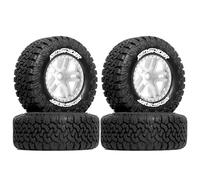 Rc Replacement Parts For Traxxas For Slash For Arrma For Senton For HuanQi 727 For Vkar 10sc For HPI For HSP 112mm Tire Wheel Tyre Hex Rim RC Car(White)