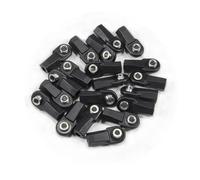 Rc Replacement Parts For TRX4 For SCX10 For Element For Enduro TF2 CC01 Straight Angled M4 Rod Ends With 7mm Pivot Ball Links Building 1/10 RC Crawler Car(Straight 20PCS)