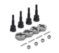 Rc Replacement Parts For WLtoys For A959 A969 K929 A979 A959B A969-B 1/18 Wheel Conversion Set Axle 12Mm Hex Dive Hub Turn 1/10 On Road RC Parts(Gray,Size 1)