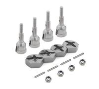 Rc Replacement Parts For WLtoys For A959 A969 K929 A979 A959B A969-B 1/18 Wheel Conversion Set Axle 12Mm Hex Dive Hub Turn 1/10 On Road RC Parts(Gray,Size 2)