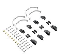 Rc Replacement Parts For WPL B1 B14 B-14 B16 B24 B-24 C14 C-14 C24 C-24 B16 4x4 6x6 1/16 Military Truck Metal For Leaf For Spring Suspension Set Upgrade RC Car Parts(Black,4WD)