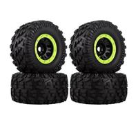 RC Rims Hubs Tire Compatible With For SUMMIT For E-Revo For Arrma For Mojave For Kraton For HPI For Savage 1/7 1/8 1/10 RC Car 166Mm Wheel Tire 17MM Hex(Green,B)