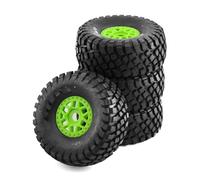 RC Rims Hubs Tire Compatible With HSP For TRAXXAS For FS For Atom For ARRMA For Mojave YK4072 DF7 1/8 1/7 RC Short Course Truck All For Terrain Tires Wheels(Green)