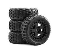 RC Rims Hubs Tire For ARRMA 2S For TYPHON For GROM ARA2106 For Rock 1/18 Wheel Tire Little Typhoon Upgrade Off Road RC Cars Model Accessory Modified(Black)
