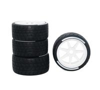 RC Rims Hubs Tire For Arrma For Felony 1/7 Tires 17mm Hex Hubs 53/106mm And 43/101mm Scale Rc Remote Control Car Modification Parts Replace Modified(White)