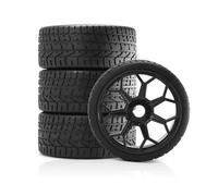 RC Rims Hubs Tire For Arrma For Felony For Infraction 6S For BLX 4pcs 101MM Wheels Tires 3.9" OD Honeycomb High Grip RC Model Accessory Upgrade Parts(Black)