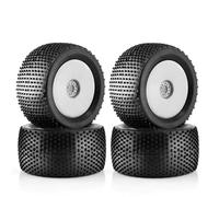 RC Rims Hubs Tire For Arrma For Kraton For Typhon 6S 3S For Talion For Buggy For Racing 1/8 Truck Tires OD 5.51" Wheels 17mm Hex Car RC Off Road(White)