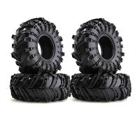 RC Rims Hubs Tire For Wraith Rr10 For Scx10 H8h For Wrangler For Hellhounds 1/10 4pcs 2. Inch Rubber Tires 140x55mm Off Road Rc Crawler Modified