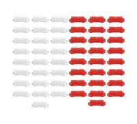 RC Road Track Barriers Premium Plastic Durable Red White 50PCS for 1/18 Remote Control Car Drifting Racing Field Fence Roadblocks Accessories