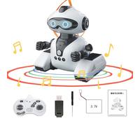 RC Robot Toy - Smart Motion Control Bots, Programmable Interactive Dancing Singing Robot, Reliable LED Light Up Eyes Gesture Recognition | Educational STEM Learning Tech For Children Teens Play