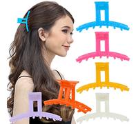 RC ROCHE 6 Pcs Claw Hair Clips for Women Thick Hair, Medium Jelly Candy