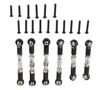 RC Rod Mount Aluminum Alloy Metal Pull Rod Base Mount Upgrade Parts for Senton Granite Big Rock 1/10 RC Car with Screws Durable Lightweight Textured Appearance (Black)