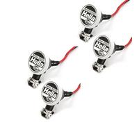 RC Round LED Light with Cover for 1/10 TRX-4 Axial SCX10 Tamiya Car (4pcs Spotlight)