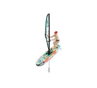 RC Sailboard Surfing Boat, Remote Control Ship with Never-Flip Design & Realistic Surfer Model for Lake, Pool, Inflatable Pool to Play, for Teens & Enthusiasts (RTR/Green)