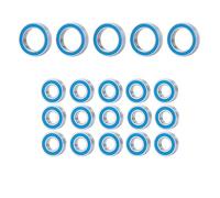 Rc Sealed Bearings For HPI For Savage For Flux XS 1/10 20pcs Blue Rubber Sealed Bearing Kit Precision High Speed Bearing RC Truck