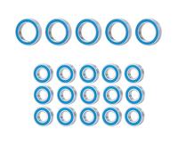 Rc Sealed Bearings For HPI For Savage For Flux XS 1/10 20pcs Blue Rubber Sealed Bearing Kit Precision High Speed Bearing Upgrades RC Truck