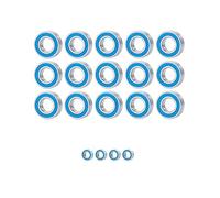 Rc Sealed Bearings For Traxxas For Slash 2WD For Stampede For Bandit 19pcs Chrome Steel Ball Bearing Metric Blue Rubber Sealed On Two Sides Kit RC