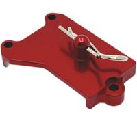 RC Servo Mount Seat Replacement - Sturdy Metal Upgrade Bracket for 1/16 RC Truck, DIY Modified Battery Holder for Improved Servo Performance (Red)