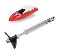 RC Ship Model Shaft Assembly, Stainless Steel 4mm Drive Shaft Replacement Part, Hand Made Boat Model for RC Boat Repair, Upgrade, and Model Building